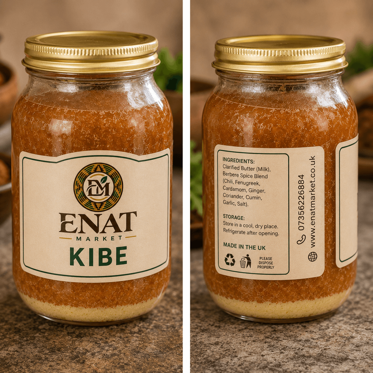 Enat Market Kibe – Ethiopian Clarified Butter