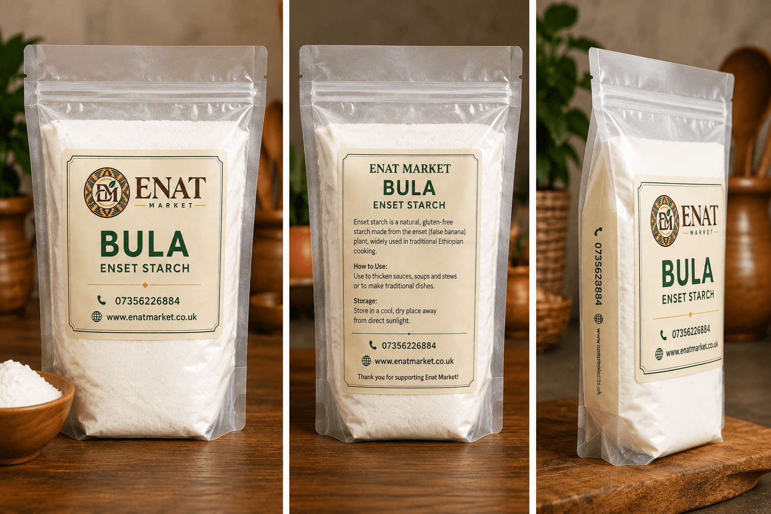 Enat Market Bula – Ethiopian Enset Starch
