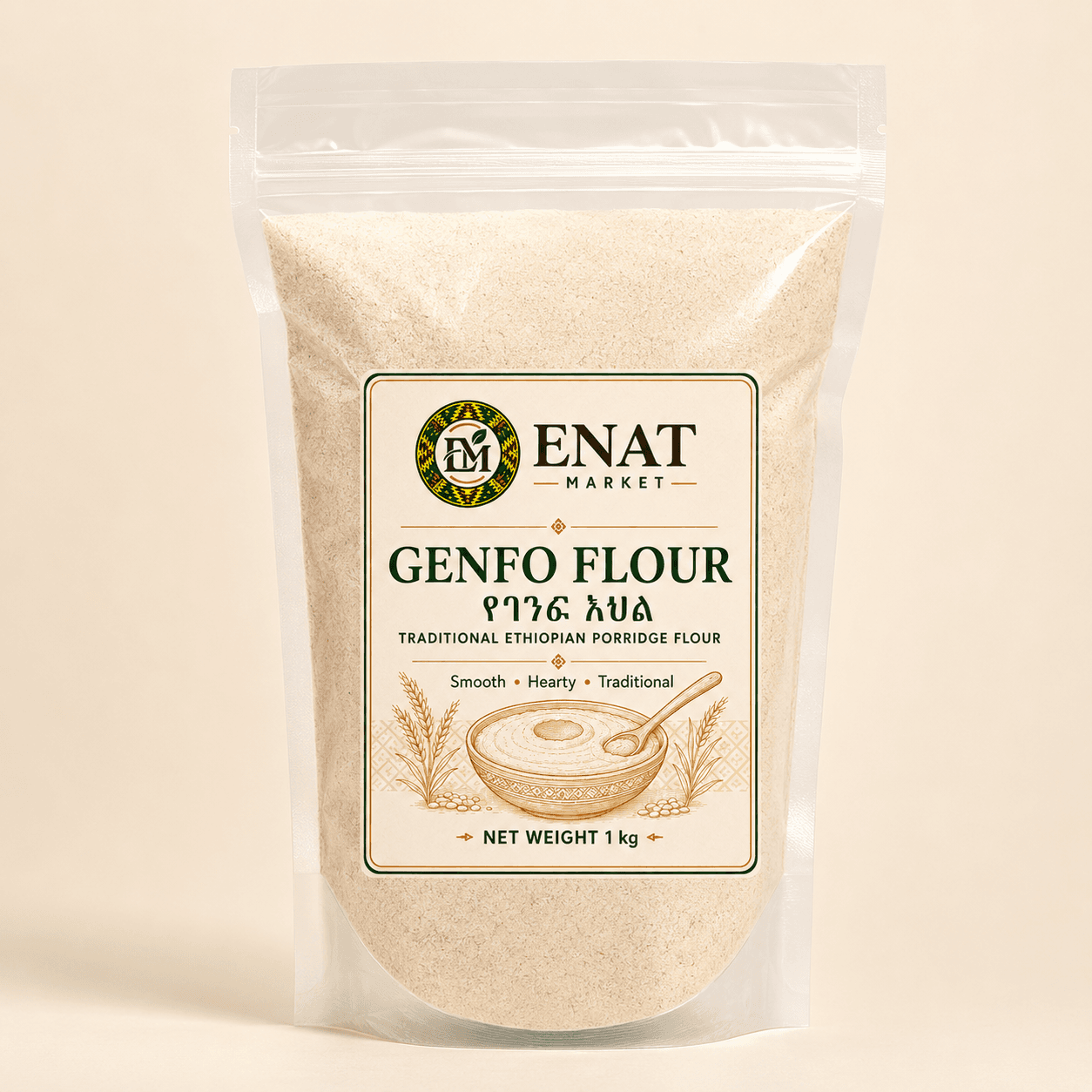 Enat Market Genfo Flour – Traditional Ethiopian Porridge Flour